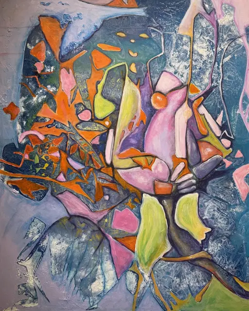 Frühlingserwachen, ein Gemälde aus Acryl von Martina Munz