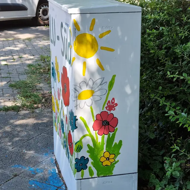 Bemalte Stromkästen schaffen neue Identifikation im Stadtteil | Foto: Stadtfüchse LU-Süd/Mundenheim