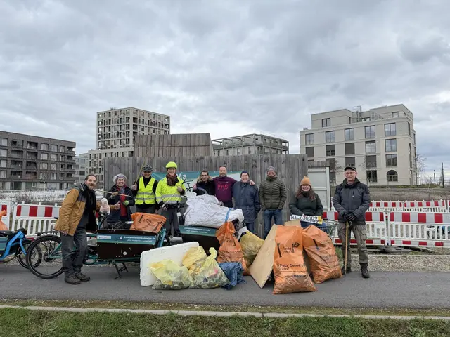 Beim Müllsammel-Ride in Mannheim zählt jede helfende Hand. | Foto: LaMa - Dein Lastenvelo Mannheim e.V.