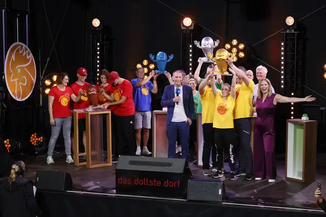 Dolles Dorf: Ebersgöns gewinnt den Titel „Dollstes Dorf“ 2026 nach dem Live-Finale in Frankfurt am Main. | Foto: HR Hessischer Rundfunk, Foto: Sebastian Reimold