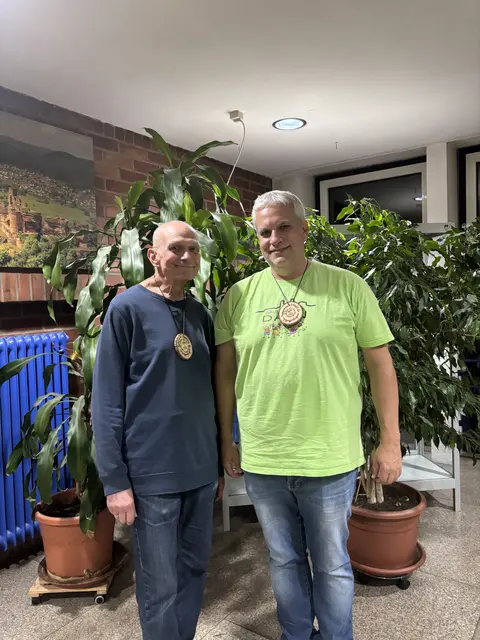 Haben den Förderverein über viele Jahre hinweg geprägt: Der scheidende Kassenwart Paulus Kiefer (links) und der scheidende Vorstizende Stefan Herder. | Foto: Bastian Meyer