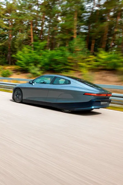 Kein Serienauto, aber Blick in die Zukunft: Der «Mission Efficiency» ist ein Einzelstück und soll Technik für künftige Volkswagen-Modelle testen. | Foto: Volkswagen AG/dpa-mag
