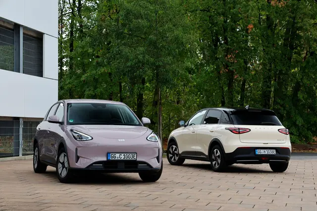 Der Geely E2 soll ab 19.990 Euro in Deutschland auf den Markt kommen. | Foto: Thorsten Weigl/Geely/dpa-mag