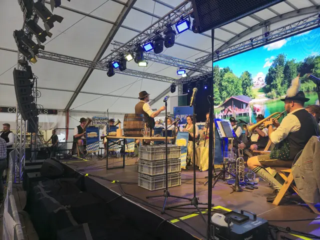 Die Blaskapelle Gilching sorgt bei der Eröffnung des Andechser Bierfestes für die passende musikalische Begleitung. | Foto: Gemeindeverwaltung Haßloch