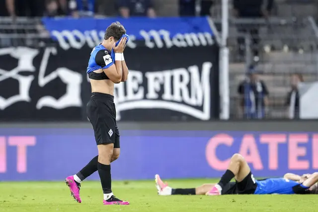 Masca zeigt sich über die Niederlage gegen Essen enttäuscht. | Foto: Zimmermann/PIX-Sportfotos