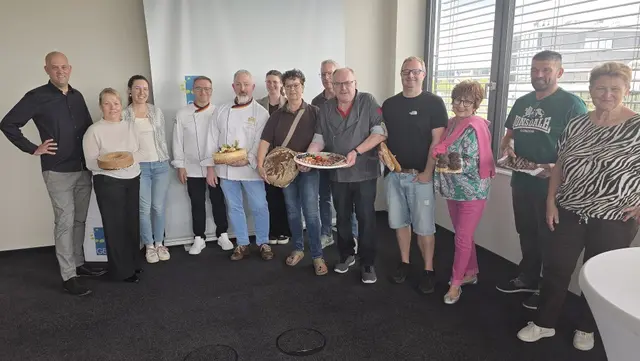 Beim Austausch in der Kreisverwaltung ging es um Sorgen und Ideen aus dem Lebensmittelhandwerk. | Foto: KV Ger/mda