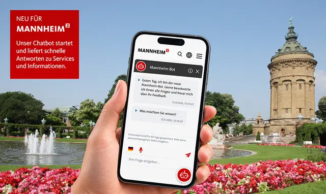 Wenn schnell eine Info der Stadt gebraucht wird, soll der Mannheim-Bot auf mannheim.de passende Antworten liefern. | Foto: Stadt Mannheim