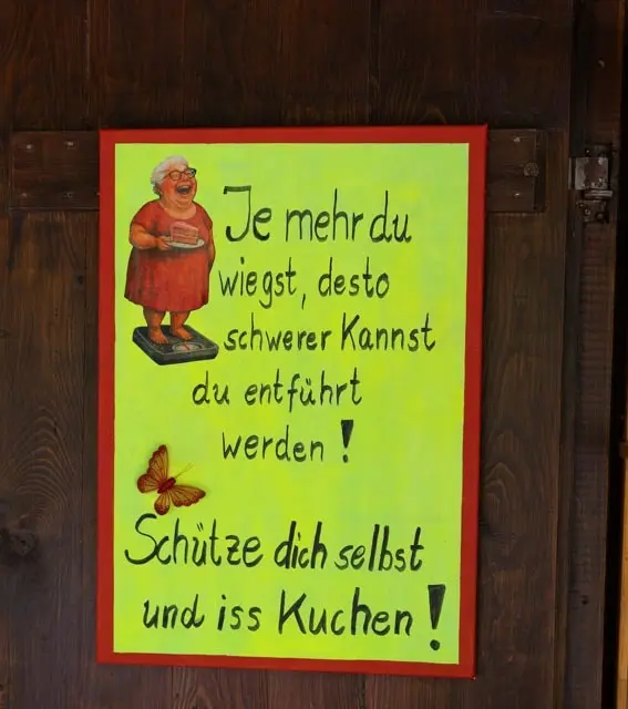 Eine sehr gute Werbung für die Kuchen Theke | Foto: Wolfgang Neuberth