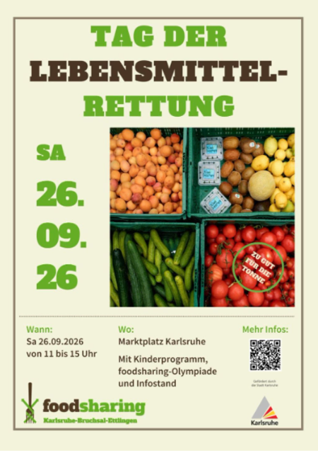Poster "Tag der Lebensmittelrettung" | Foto: foodsharing Karlsruhe