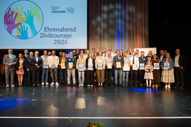 39 Menschen für Zivilcourage im Saarland geehrt | Foto: C. Funk