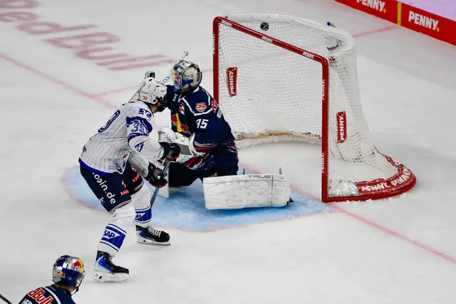 Max Calce verkürzt im DEL-Auftaktspiel in München für die Adler auf 3:2 | Foto: Kurz/PIX-Sportfotos