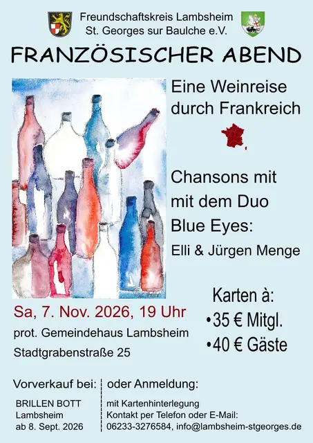 Französischer Abend: Wein & Chansons 