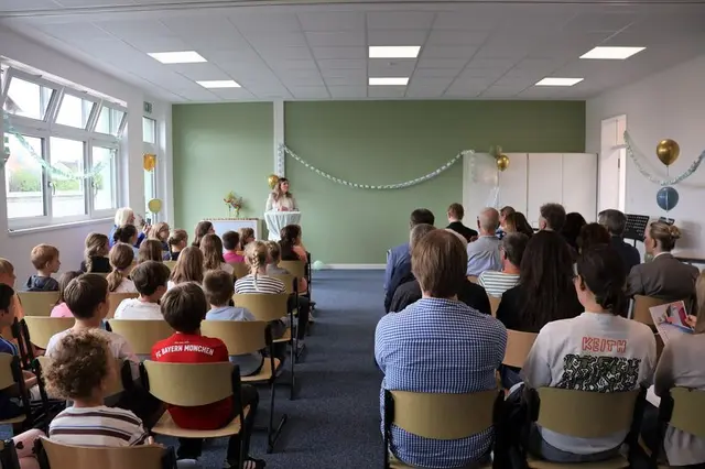 Der Erweiterungsbau bringt der Grundschule Dammheim zusätzliche Räume für Unterricht, Betreuung und gemeinsames Essen. | Foto: Stadt Landau
