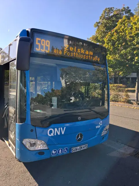 Bus 599 vor der Abfahrt in Germersheim | Foto: Klaus Hölderich
