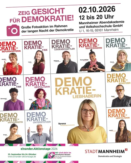 In der Abendakademie gibt es bei der Langen Nacht der Demokratie viele Aktionen zum Mitmachen. | Foto: Stadt Mannheim