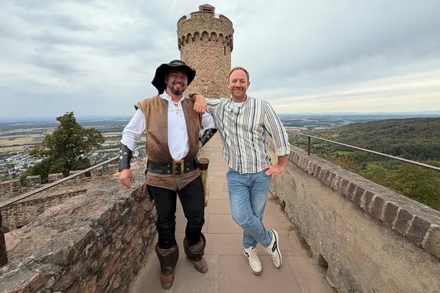 Tobis Urlaubstrip Bergstraße: Die hr-Reisereihe verbindet regionale Küche, Weinbau, Geschichte und Ausflugsziele entlang der Bergstraße. | Foto: HR Hessischer Rundfunk, Foto: Frank Seckler