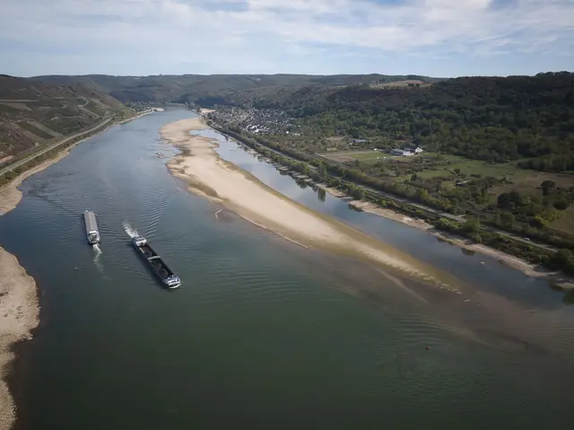 Die langanhaltende Trockenheit machte sich auch im Rhein bemerkbar. (Archivbild) | Foto: Thomas Frey/dpa