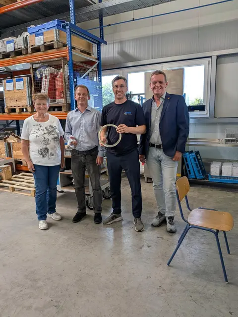 Präzisionsarbeit in der Werkshalle der MWB in Bellheim. | Foto: KV GER/Farrenkopf