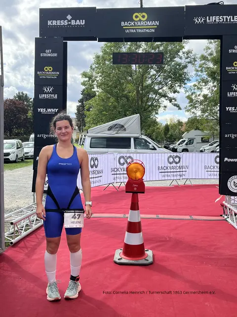 Helene Heinrich nach Beenden der ersten von 16 Runden  | Foto: Cornelia Heinrich