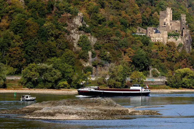 Die Pegelstände im Wasser sind stark gesunken. Vielerorts wurden historische Tiefstände gemessen. | Foto: Thomas Frey/dpa