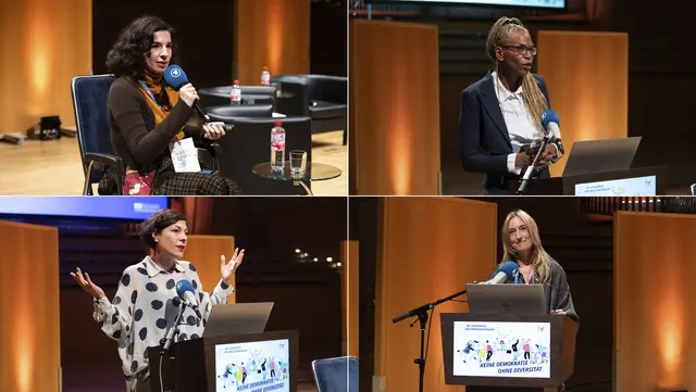 Kongress der Medienfrauen: Die Tagung beim Hessischen Rundfunk widmete sich Diversität und zukunftsfähigem Journalismus. | Foto: ARD Presse, Foto: © hr/Elisa Ellenberger