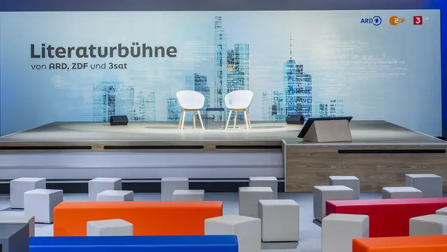 Frankfurter Buchmesse: ARD, ZDF und 3sat bündeln Literaturgespräche, Bühnenformate und TV-Termine. | Foto: HR Hessischer Rundfunk
