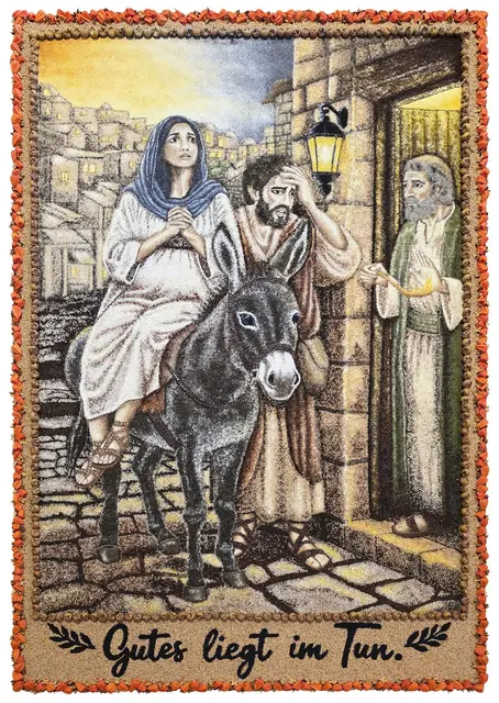 Der Früchteteppich in der Pfarrkirche St. Martin ist bis 28. November täglich von 10 bis 17 Uhr zu sehen. | Foto: E-Mail