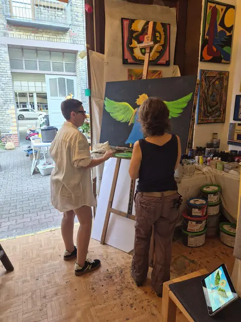 In der Galerie Walter Mülleder in Mannheim gibt es eine Adventsfeier mit Benefiz-Versteigerung zugunsten des Kinder-Palliativteams Rhein-Neckar. | Foto: Galerie Walter Mülleder