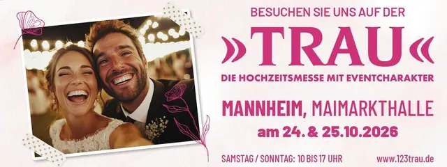 In der Maimarkthalle startet die Hochzeitsmesse „trau“ mit Tipps und Trends für die Planung. | Foto: Agentur LIVETIME e.K.