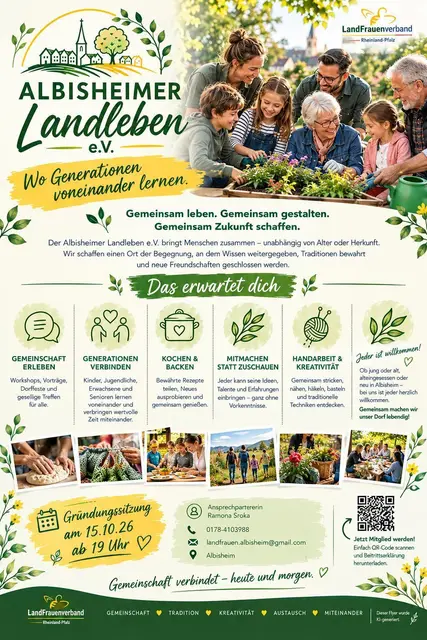 In Albisheim gründen die Landfrauen ihren Ortsverein neu und wollen mit neuem Namen mehr Menschen fürs Dorfleben gewinnen. | Foto: Albisheimer Landfrauen