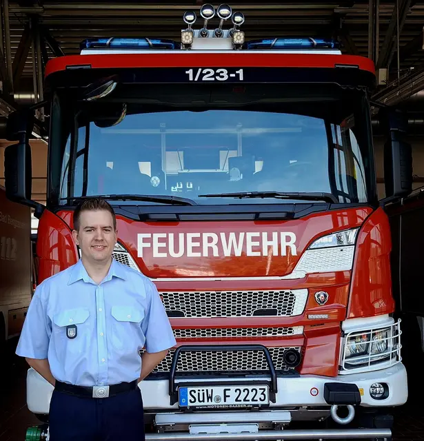 Moritz Koch ist der erste hauptamtliche Wehrleiter der Verbandsgemeinde Bad Bergzabern. | Foto: Verbandsgemeinde Bad Bergzabern