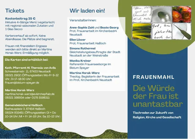 Flyer
Frauenmahl 2026 | Foto: zur freien Verfügung