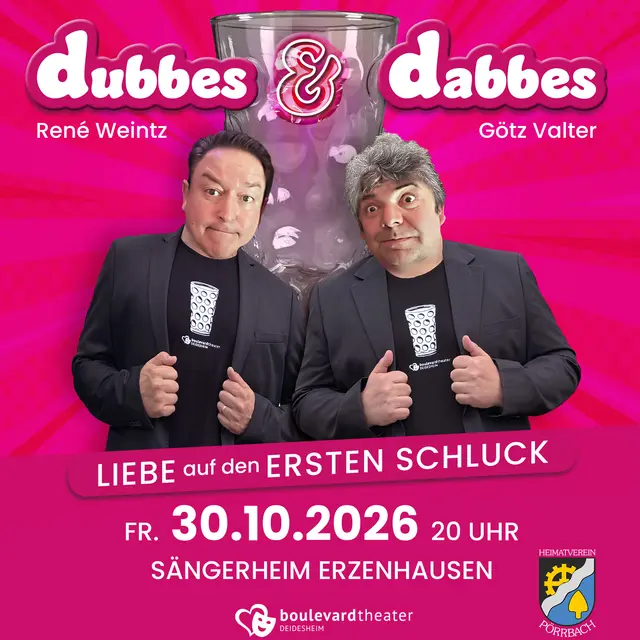 Dubbes &amp; Dabbes - Heimatverein Pörrbach - BoulevardTheater | Foto: Boulevardtheater Deidesheim / Heimatverein Pörrbach e.V.