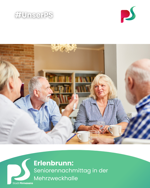 Ein gemeinsamer Nachmittag in der Mehrzweckhalle richtet sich an Menschen ab 70 Jahren in Erlenbrunn. (Symbolbild) | Foto: Symbolbild/Stadt Pirmasens