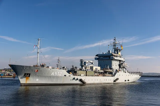 Einlaufen Tender „Mosel“ am 5. Oktober 2026. | Foto: Presse- und Informationszentrum Marine, Foto: Bundeswehr Horrmann