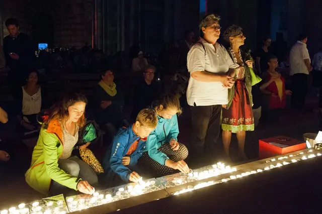 Im Speyerer Dom findet am Samstag, 17. Oktober, wieder ein Nightfever-Abend mit Messe, Musik, Gebet und Gesprächsangeboten statt. | Foto: Bistum Speyer/Klaus Venus