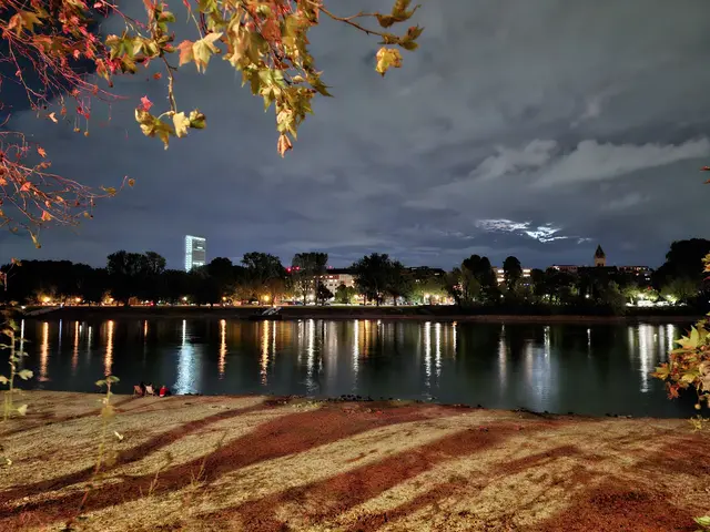Bild 23: Abendlicher Blick über den Rhein von der Parkinsel bei Ludwigshafen.
Meine Kollegin und ich waren beim Filmfestival und noch ganz beseelt vom Film, als dieser Blick alles noch toppte 🤩
Durch den heißen trockenen Sommer Ende August schon recht herbstlich in der Wirkung 🍂
Einfach filmreif!!! 📽🎬 | Foto: Ursula Reichert