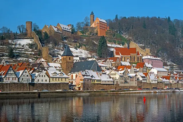 Bild1: Hirschhorn am Neckar im Winter | Foto: Hans-Jürgen Freudenberger