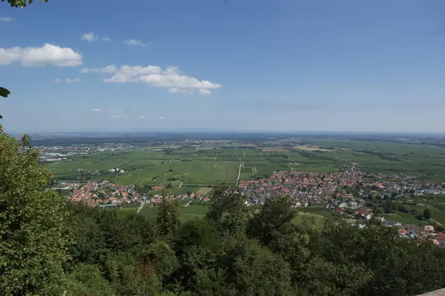 Bild 24: Überblick über die Pfalz - aus Sicht des Hambacher Schlosses | Foto: Diana Vogelmann