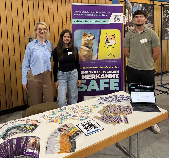 Bei der Messe Rock the Job informierten sich Jugendliche in Rockenhausen auch über Ausbildung und duales Studium in der Steuerberatung. | Foto: Steuerberaterkammer RLP
