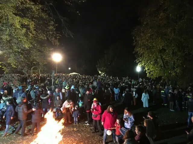 Wenn das Wetter passt, werden sich wieder viele Menschen beim Martinsfeuer treffen. | Foto: Verein der Martinsfreunde Speyer