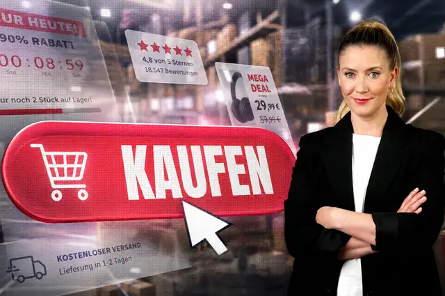 Pia Osterhaus nimmt die Verkaufstricks im Onlinehandel unter die Lupe | Foto: © Honorarfrei - ZDF und Christopher Scheit.