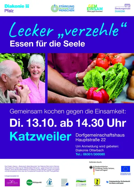 In Katzweiler gibt es noch freie Plätze für einen Kochkurs, der ältere Menschen zusammenbringen soll. | Foto: Kreisverwaltung Kaiserslautern