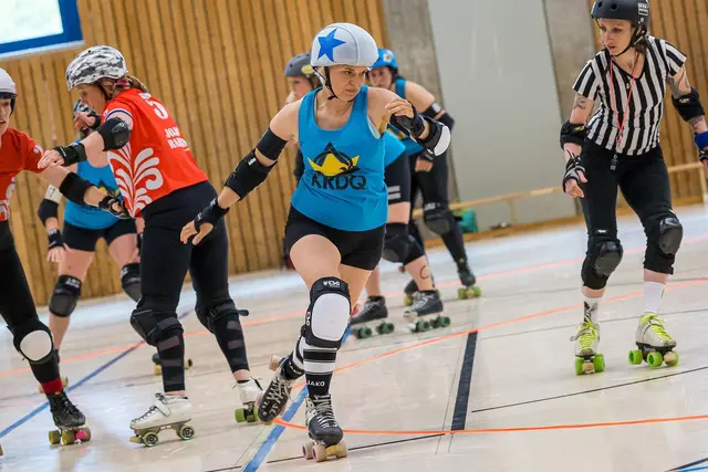 Die Delta Quads laden in Mannheim zu einem kostenlosen Schnuppertraining im Roller Derby ein. | Foto: Jürgen Ziegler