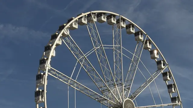 Riesenrad 55 m hoch war eine Attraktion auf der Messe | Foto: Jürgen Habich