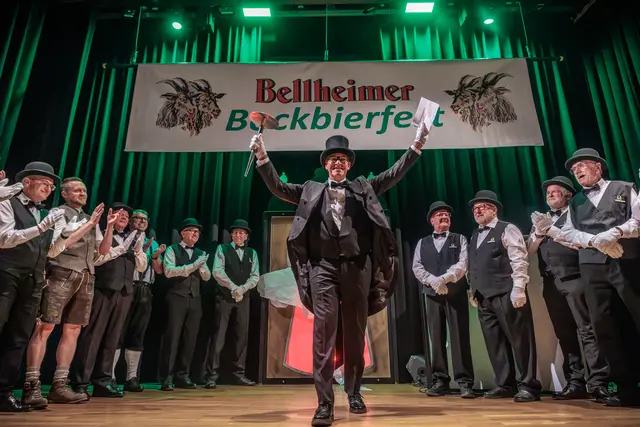 Lord Andy: Andreas Bantele ist der 24. Bellheimer Lord. Er wurde am Freitagabend, 9. Oktober 2026, beim traditionellen Bockbierfest in der Bellheimer Festhalle feierlich in sein Amt für die Saison 2026/2027 eingeführt. | Foto: Paul Needham