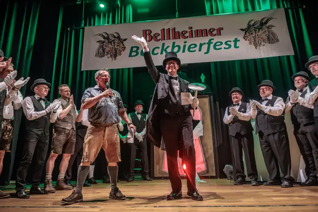 Andreas Bantele ist der 24. Bellheimer Lord. Er wurde am Freitagabend, 9. Oktober 2026, beim traditionellen Bockbierfest in der Bellheimer Festhalle feierlich in sein Amt für die Saison 2026/2027 eingeführt. | Foto: Paul Needham