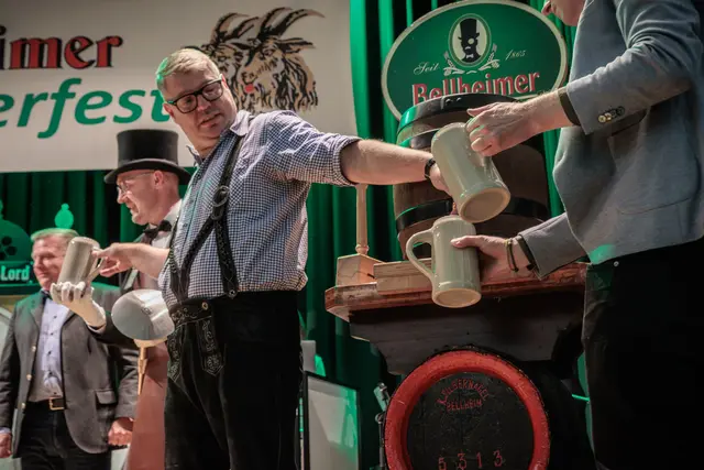 Fassanstich beim 24. Bellheimer Bockbierfest am 9. Oktober 2026 in der Festhalle Bellheim. | Foto: Paul Needham