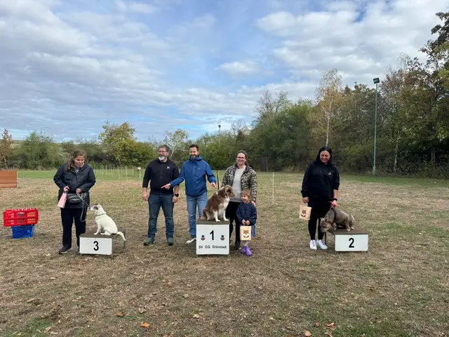 Die Siegerehrung beim Hunderennen.  | Foto: Manuel Lutz