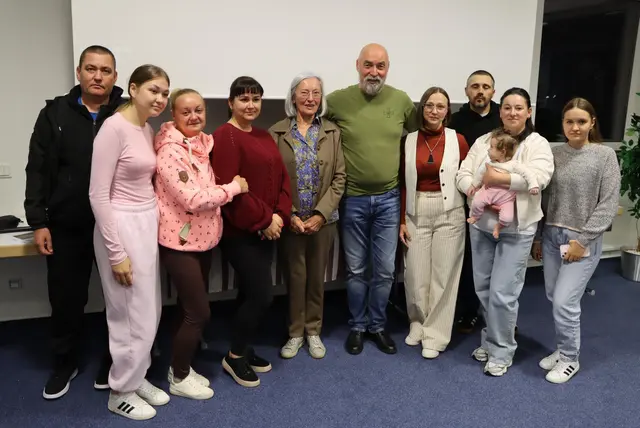 In Rockenhausen sprach Prof. Ihor Zhaloba über den Krieg in der Ukraine und seine eigenen Erfahrungen an der Front. | Foto: Donnersberger Integrationsinitiative e. V. (DII)